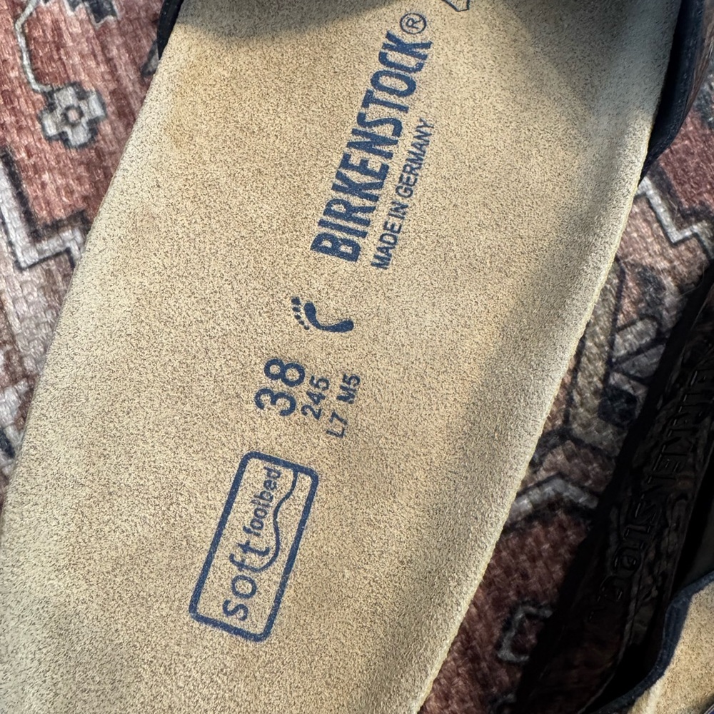 Birkenstock Beige Soft Footbed Sandals - Picture 3 of 3